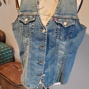 Blue Denim Vest